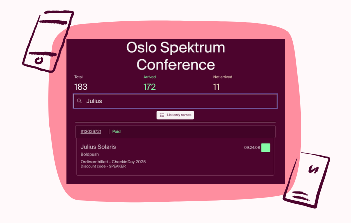 Check-in overview