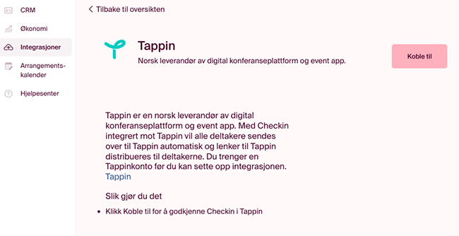 Intregasjoner-Menyen-KobleTapin