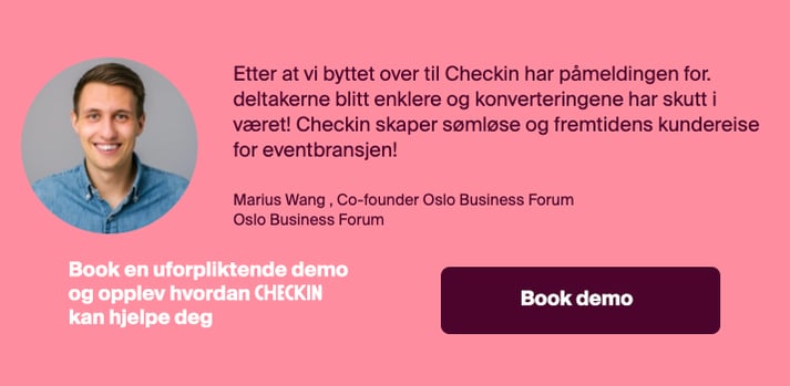 Book en uforpliktende demo og opplev hvordan Checkin kan hjelpe deg