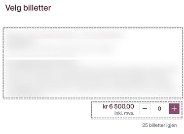 check in i bruk-velg billetter