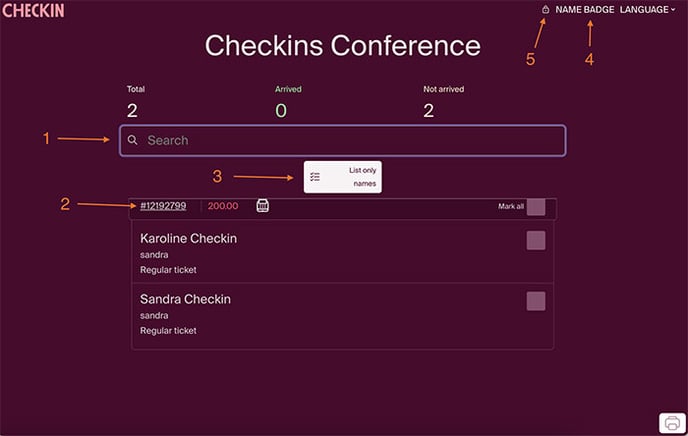 checkin conference