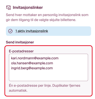 invitasjon kampanje
