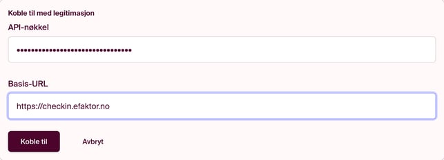 Limm inn url og klikk Connect