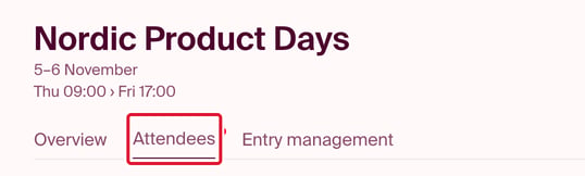 Attendees