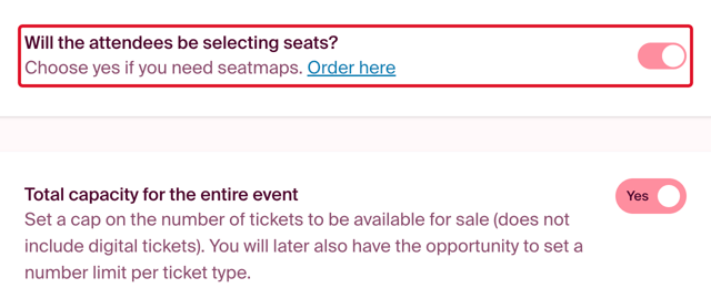 Seatmap initial setup