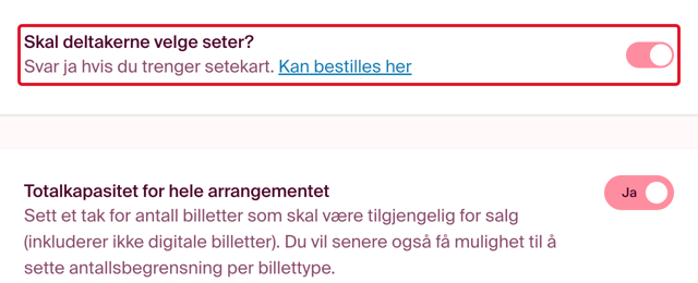 innledende oppsett setekart