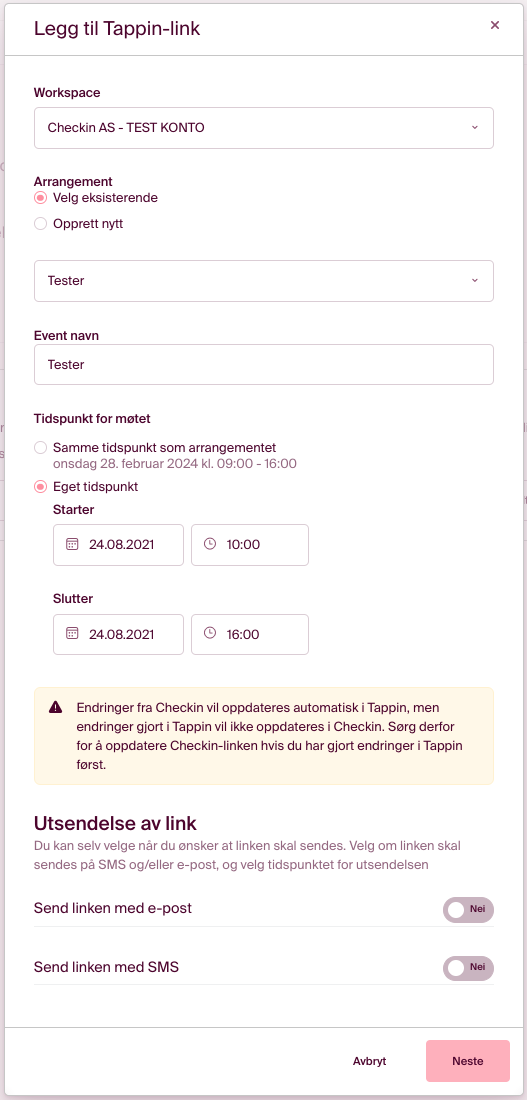 Her finner du informasjonen til din webinar eller livestream