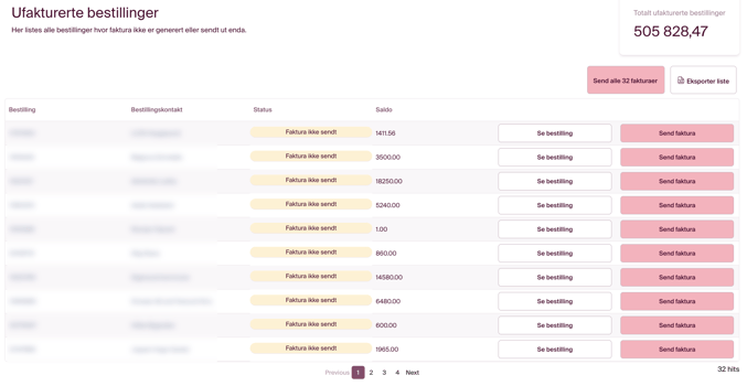 prosjektrapport-ufakturert