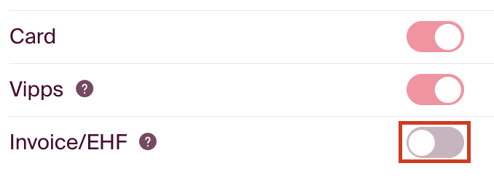 Uncheck the invoice option