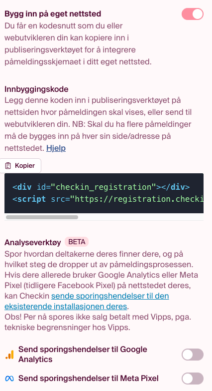 innbyggingskode-publisering