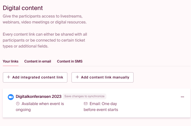 Click the three dots button to delete a webinar
