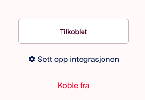 Klikk sett opp integrasjonen for å fullføre oppsett