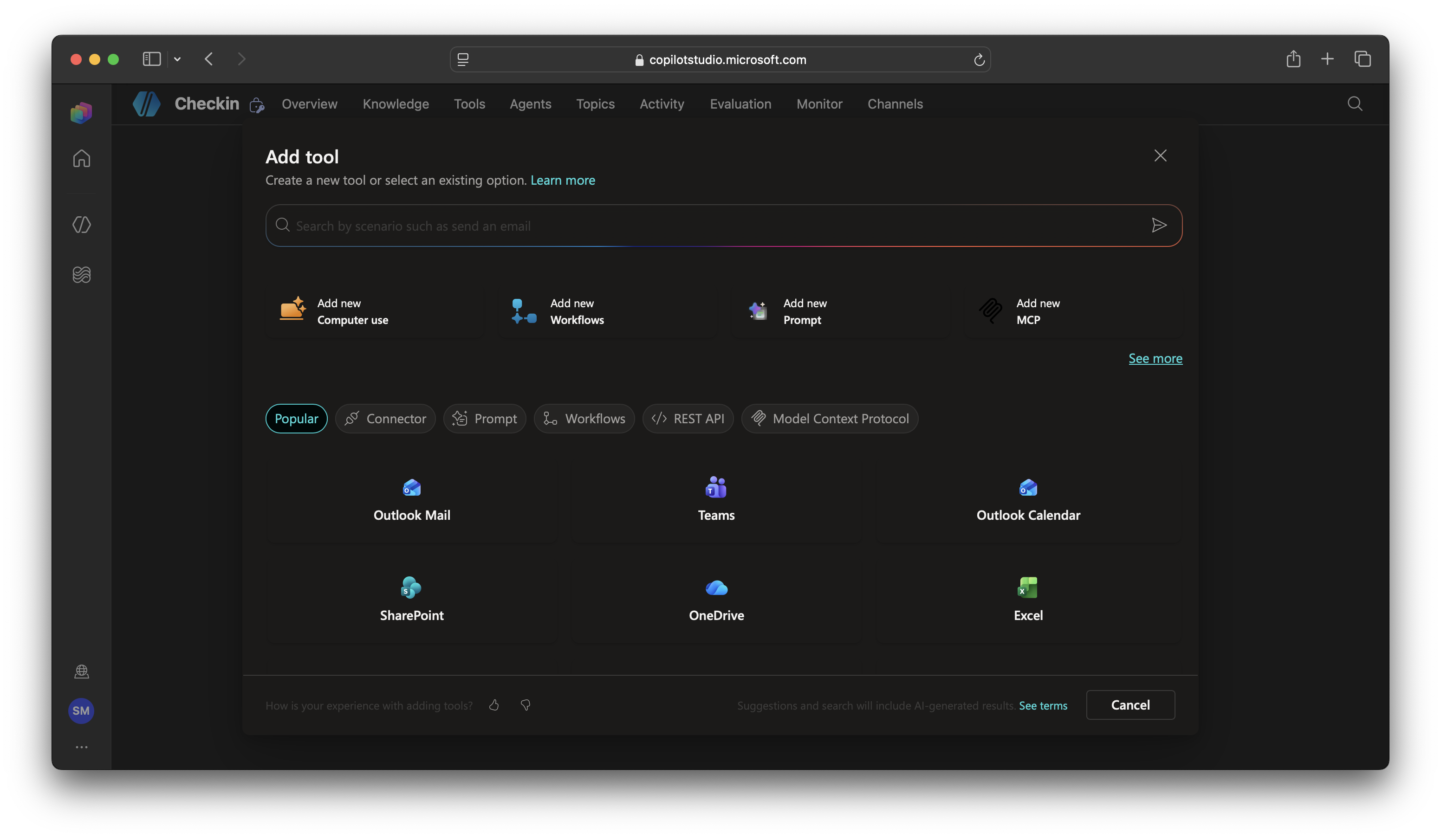 Copilot Studio: Add a tool