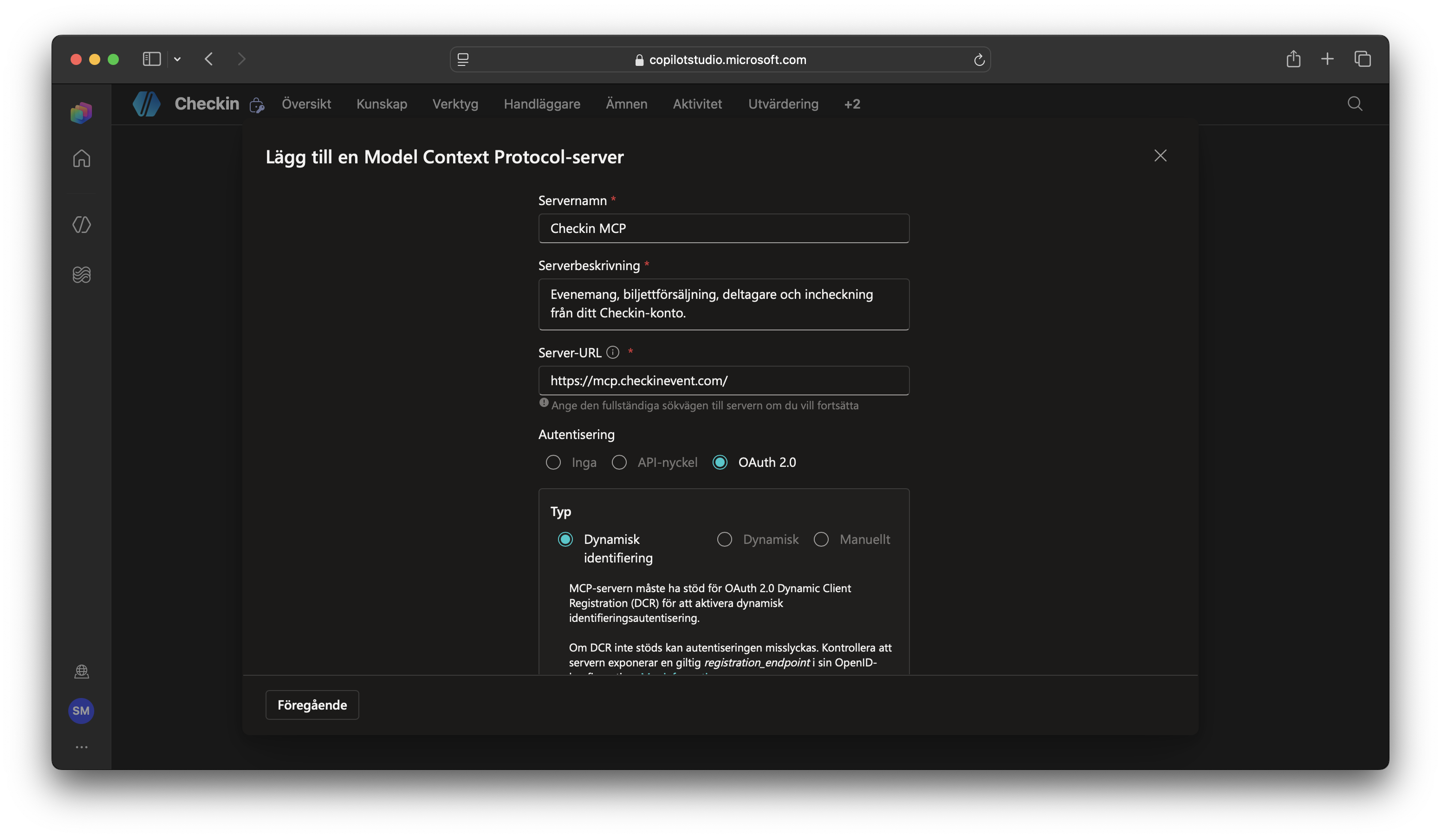 Copilot Studio: Namn och beskrivning