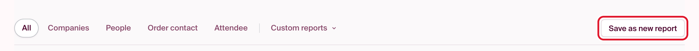 The “Save as new report” button
